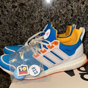 Adidas Ultraboost 1.0 Size 10 Blue and Orange Athletic Sneakers